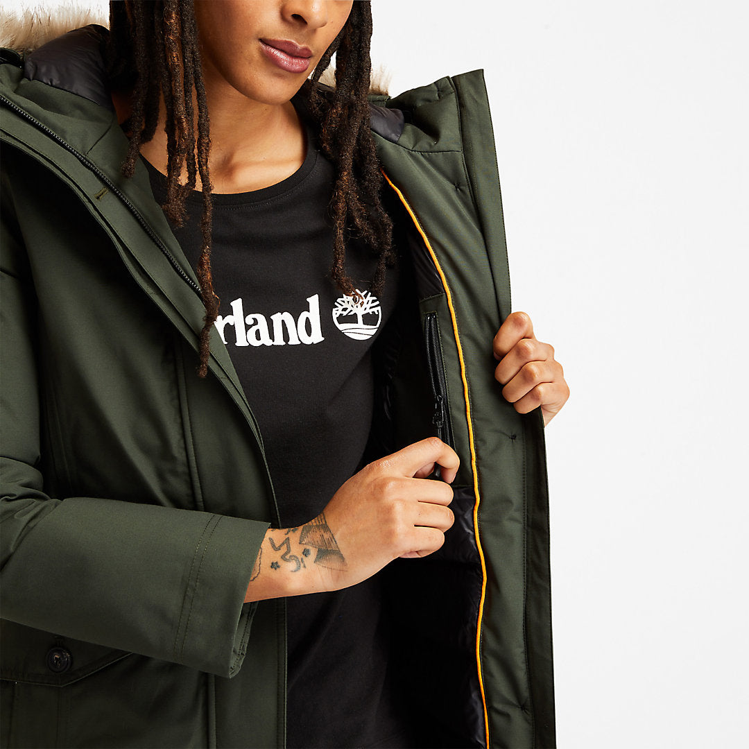 Timberland Womens DryVent™ Waterproof Parka for Women in Green