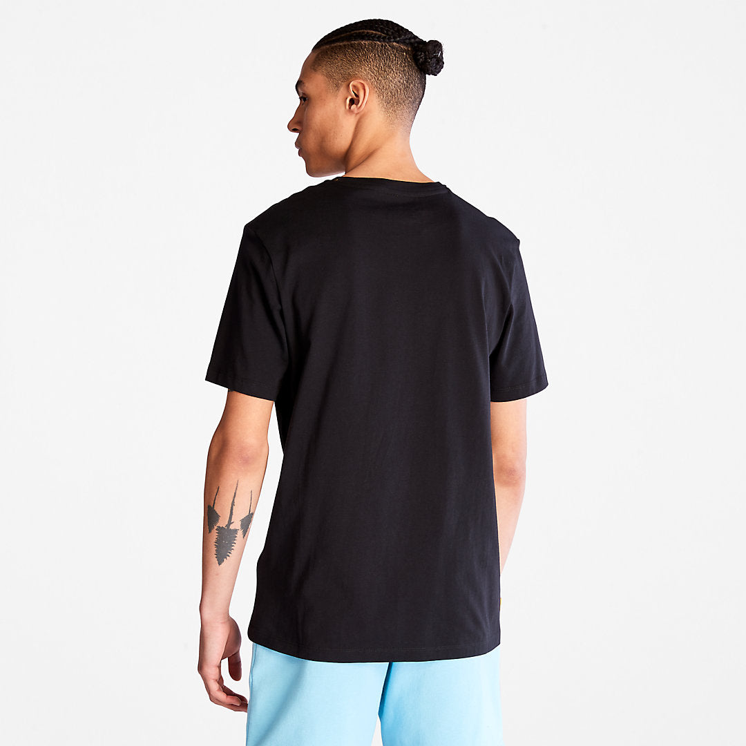 Timberland Mens Kennebec River Tree Logo T-shirt for Men in Black