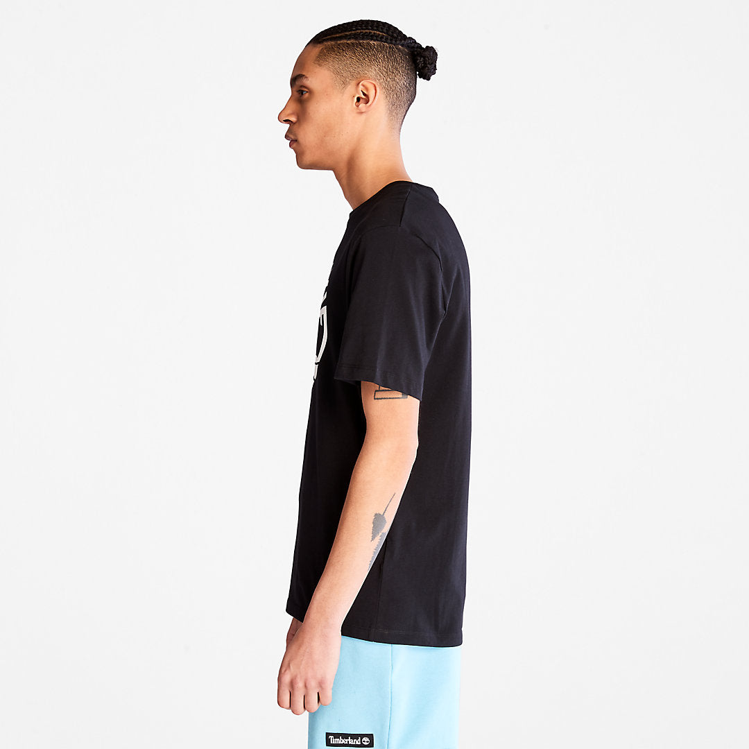 Timberland Mens Kennebec River Tree Logo T-shirt for Men in Black