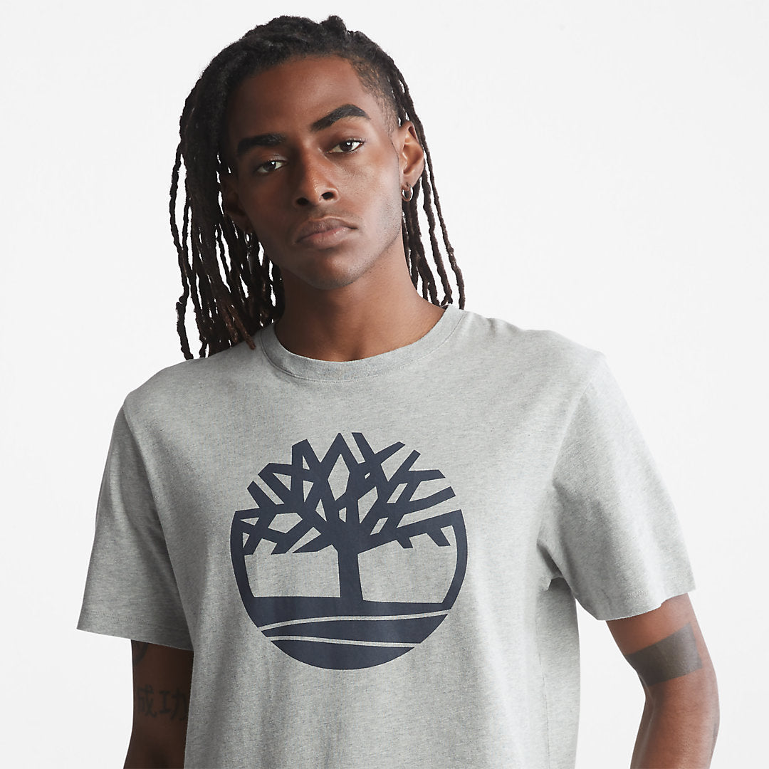 Timberland Mens Kennebec River Tree Logo T-shirt for Men in Grey
