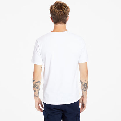 Timberland Mens Kennebec River Tree Logo T-shirt for Men in White