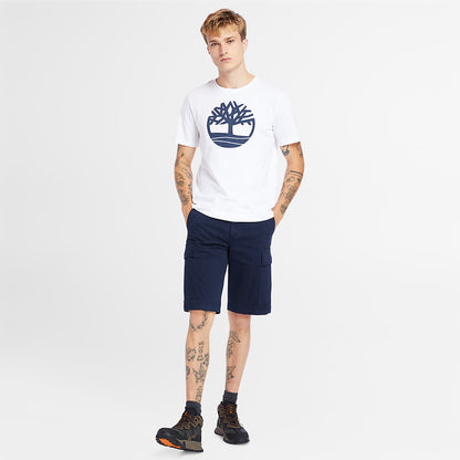 Timberland Mens Kennebec River Tree Logo T-shirt for Men in White
