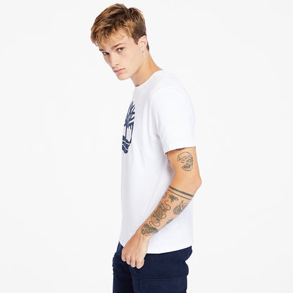 Timberland Mens Kennebec River Tree Logo T-shirt for Men in White