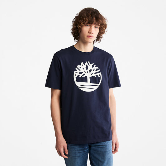 Timberland Mens Kennebec River Tree Logo T-shirt for Men in Navy