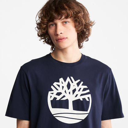 Timberland Mens Kennebec River Tree Logo T-shirt for Men in Navy