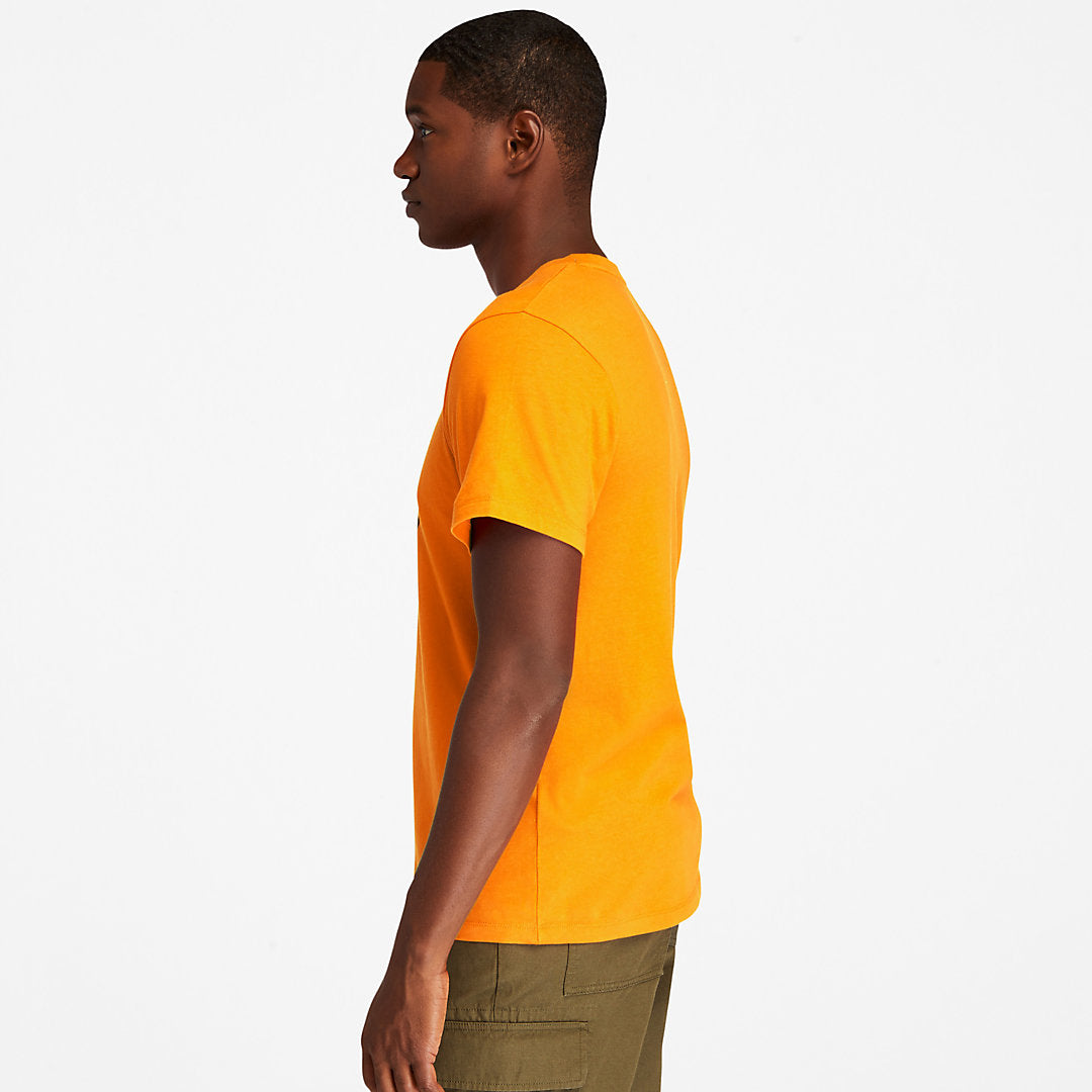 Timberland Mens Kennebec River Tree Logo T-shirt for Men in Orange