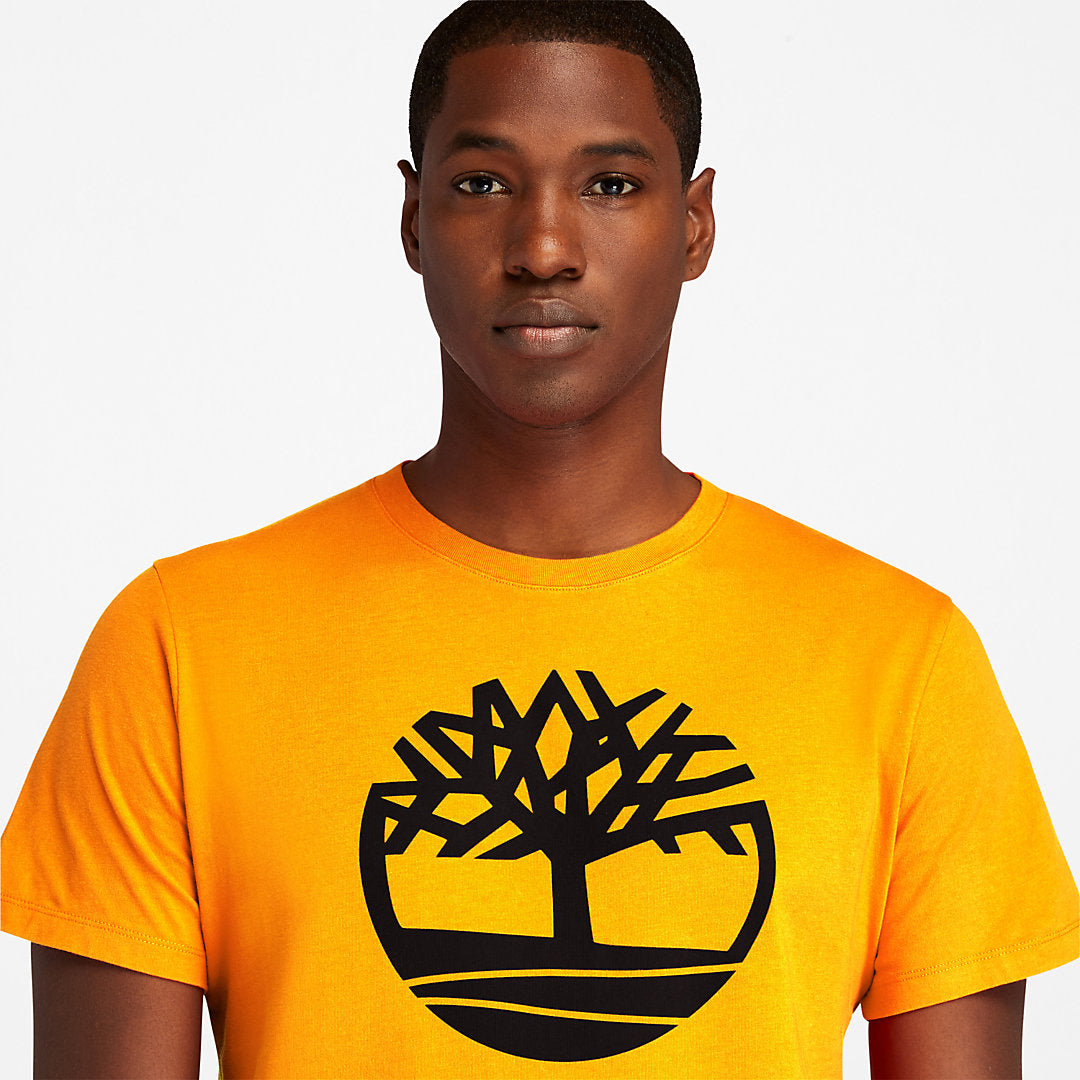 Timberland Mens Kennebec River Tree Logo T-shirt for Men in Orange
