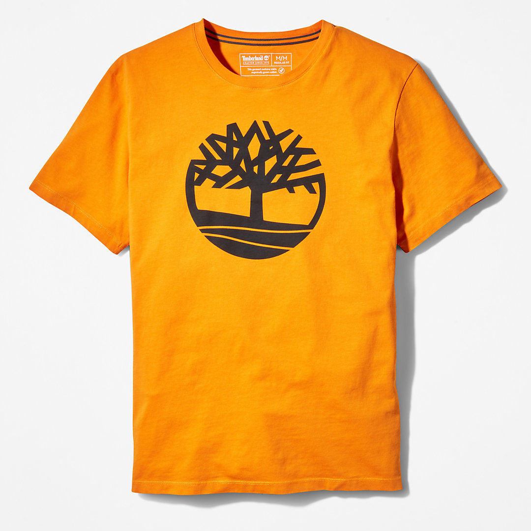Timberland Mens Kennebec River Tree Logo T-shirt for Men in Orange