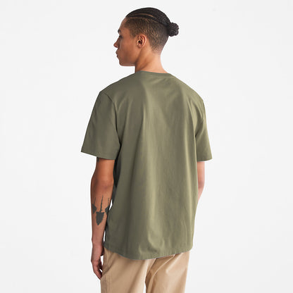 Timberland Mens Kennebec River Tree Logo T-shirt for Men in Dark Green