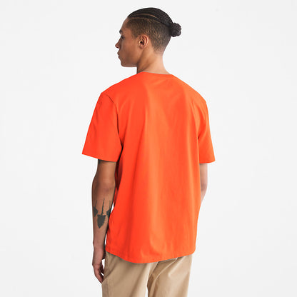 Timberland Mens Kennebec River Tree-Logo T-Shirt for Men in Green