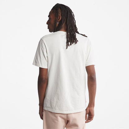 Timberland Mens Kennebec River Tree-Logo T-Shirt for Men in White