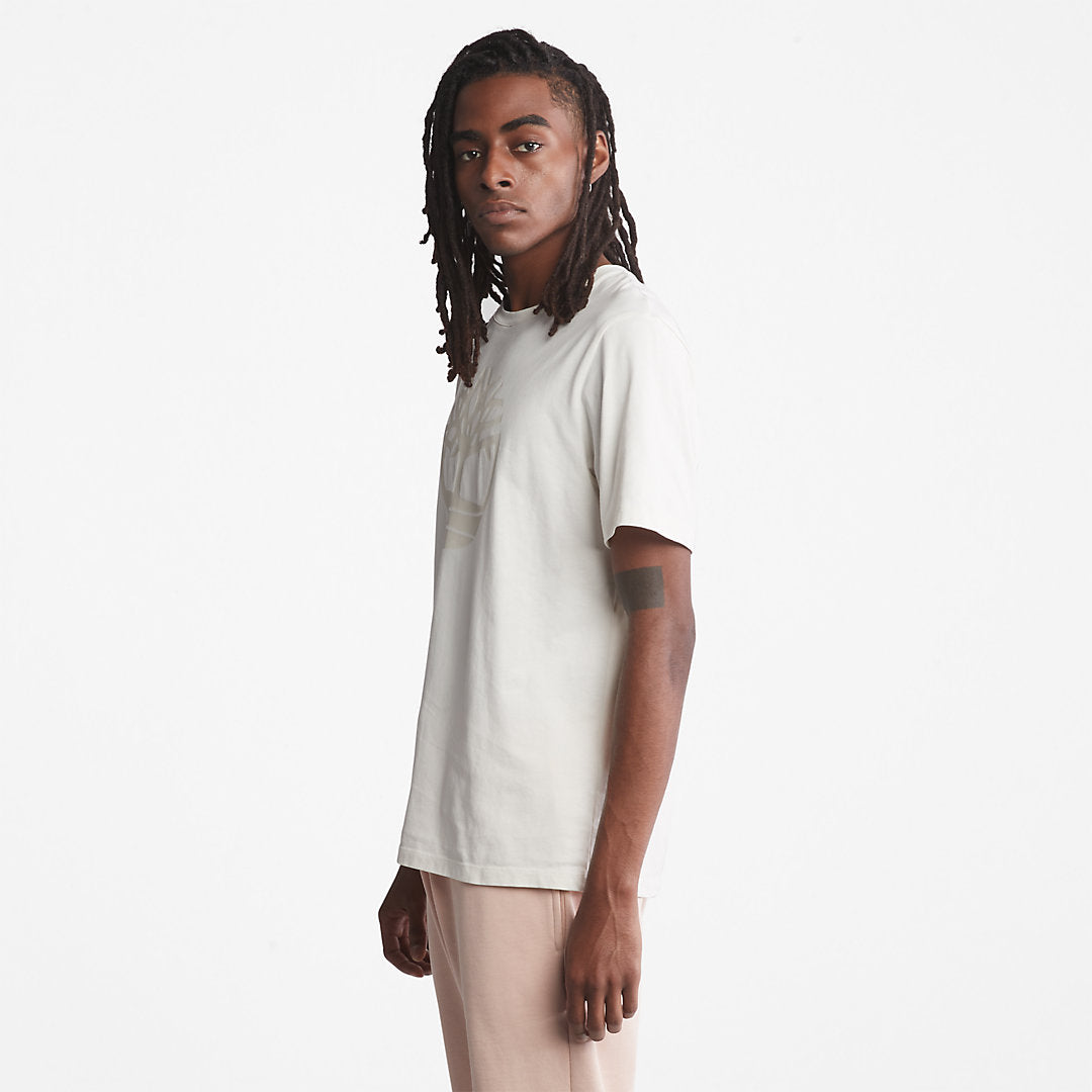 Timberland Mens Kennebec River Tree-Logo T-Shirt for Men in White
