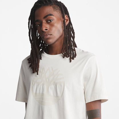 Timberland Mens Kennebec River Tree-Logo T-Shirt for Men in White