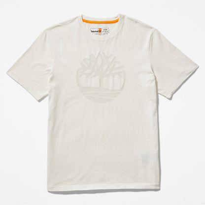 Timberland Mens Kennebec River Tree-Logo T-Shirt for Men in White