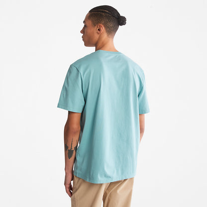 Timberland Mens Kennebec River Tree-Logo T-Shirt for Men in Blue