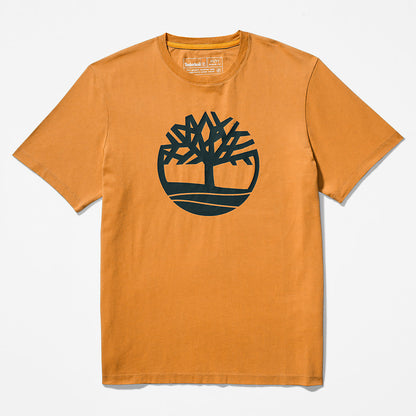 Timberland Mens Kennebec River Tree Logo T-shirt for Men in Yellow