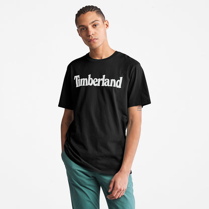 Timberland Mens Kennebec River Logo T-Shirt for Men in Black