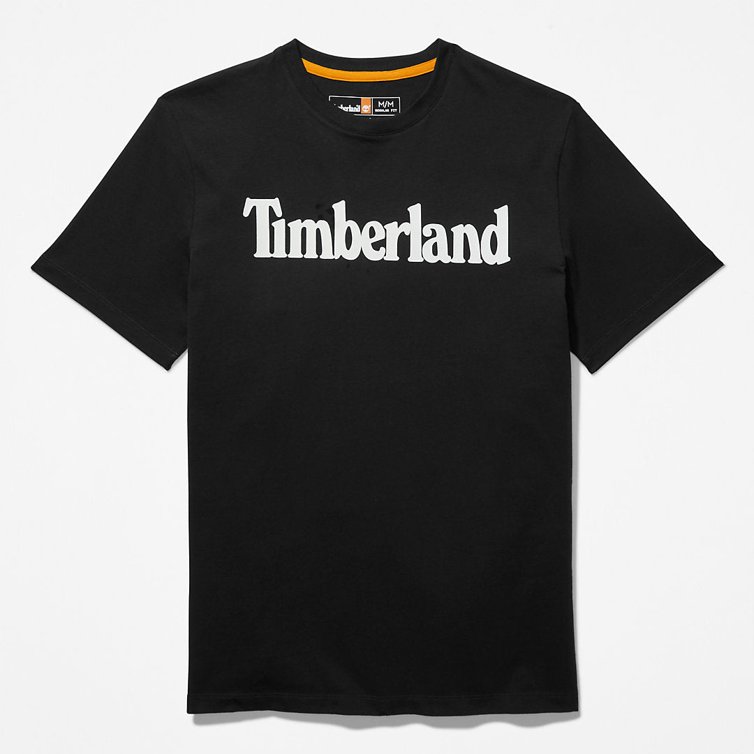 Timberland Mens Kennebec River Logo T-Shirt for Men in Black