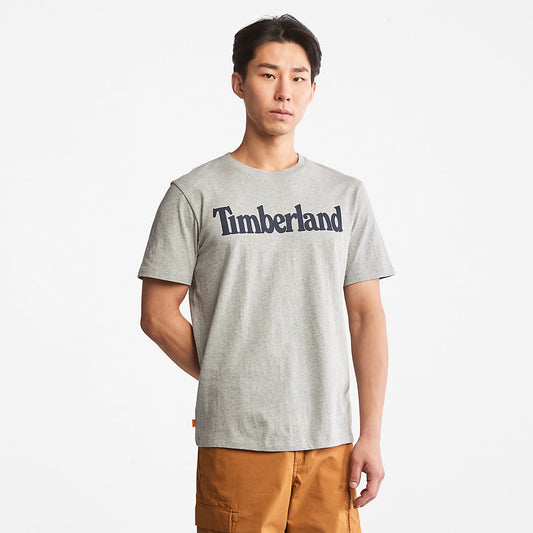 Timberland Mens Kennebec River Logo T-Shirt for Men in Grey