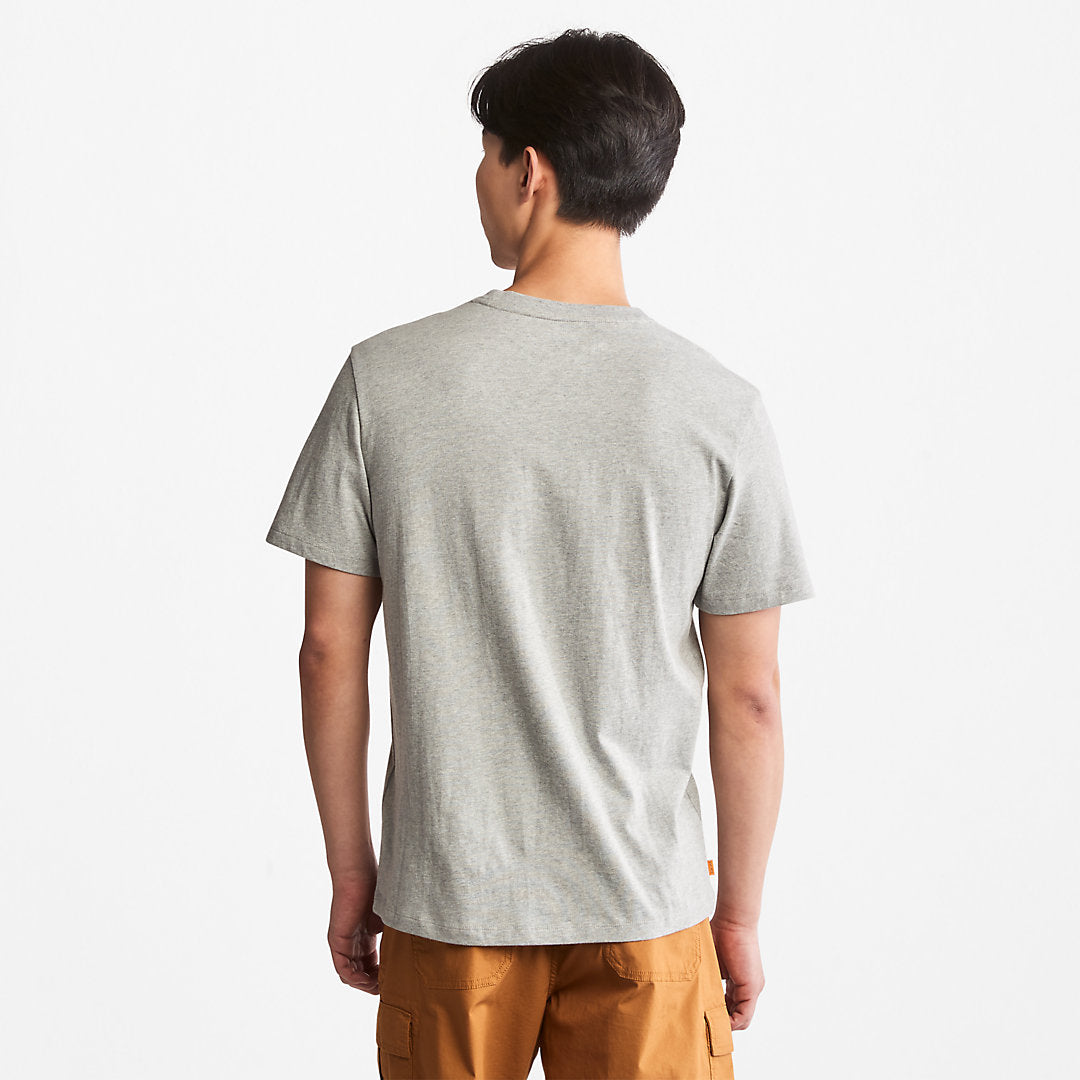 Timberland Mens Kennebec River Logo T-Shirt for Men in Grey
