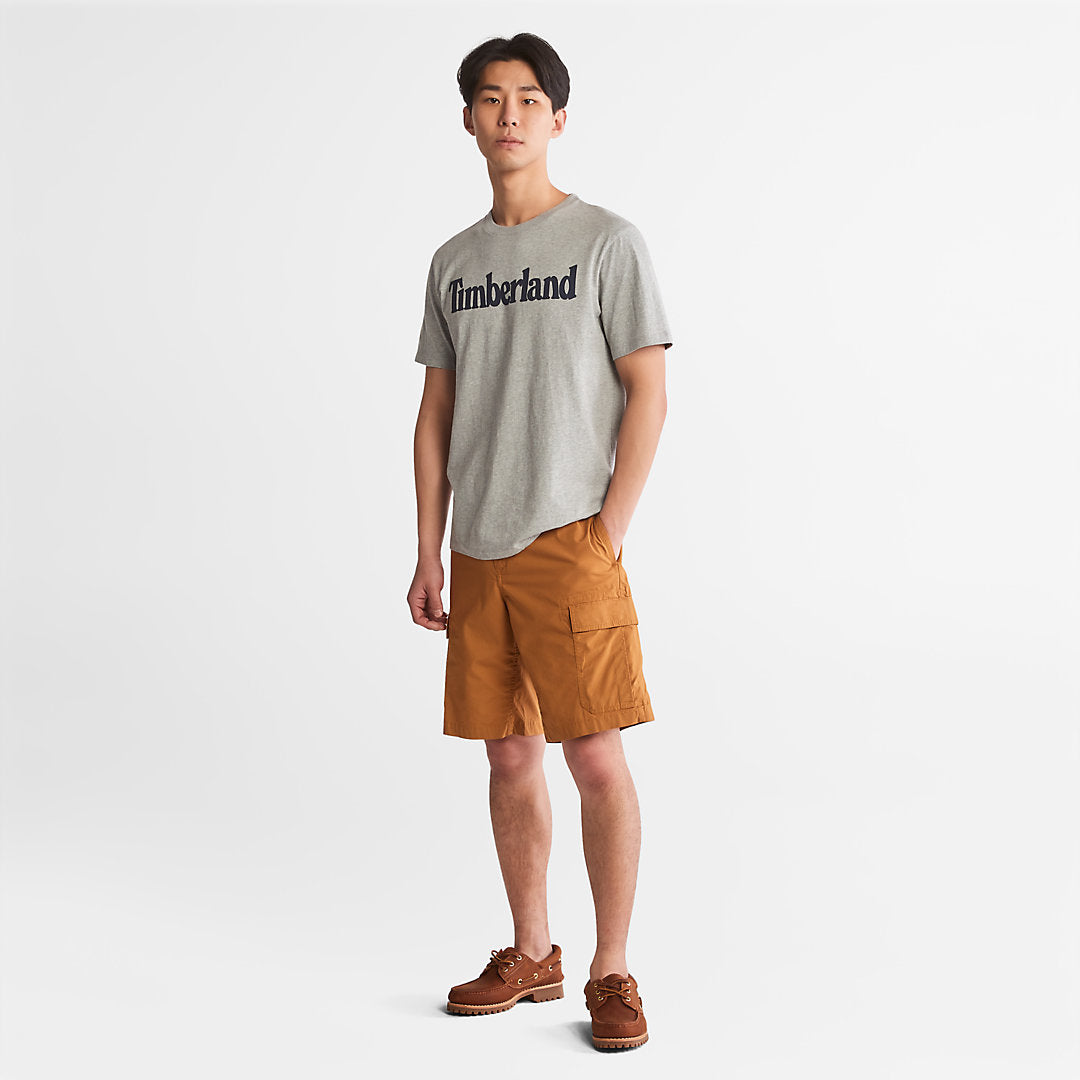 Timberland Mens Kennebec River Logo T-Shirt for Men in Grey