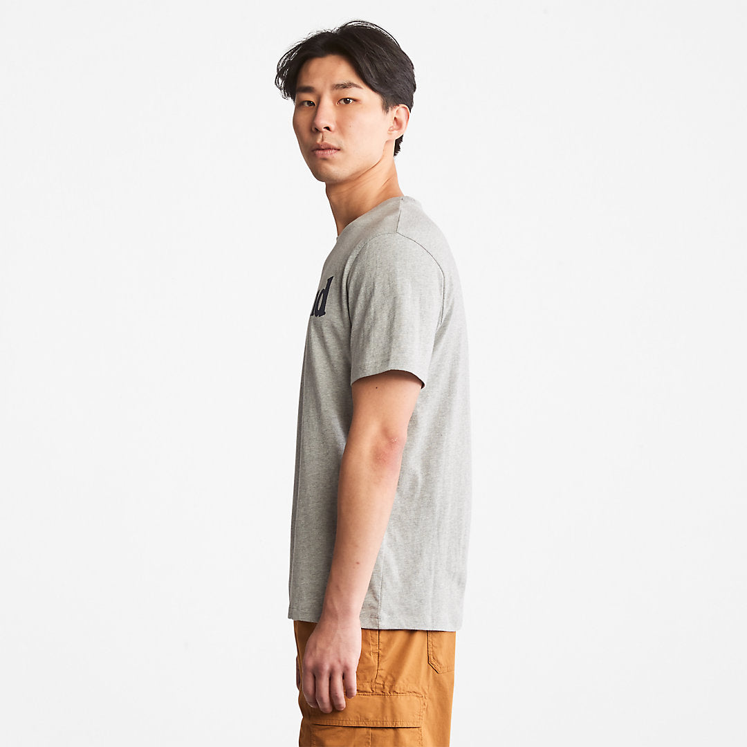 Timberland Mens Kennebec River Logo T-Shirt for Men in Grey