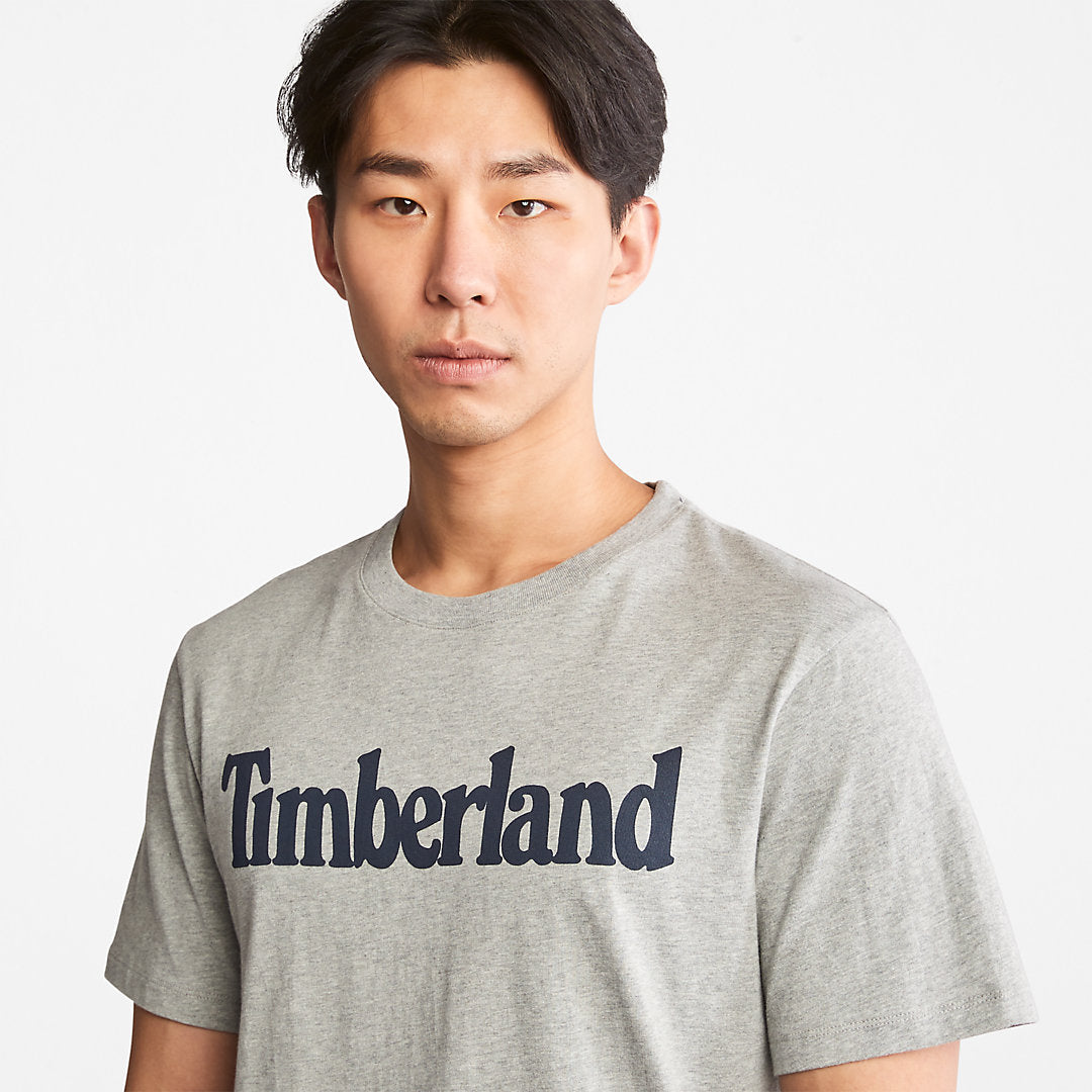Timberland Mens Kennebec River Logo T-Shirt for Men in Grey