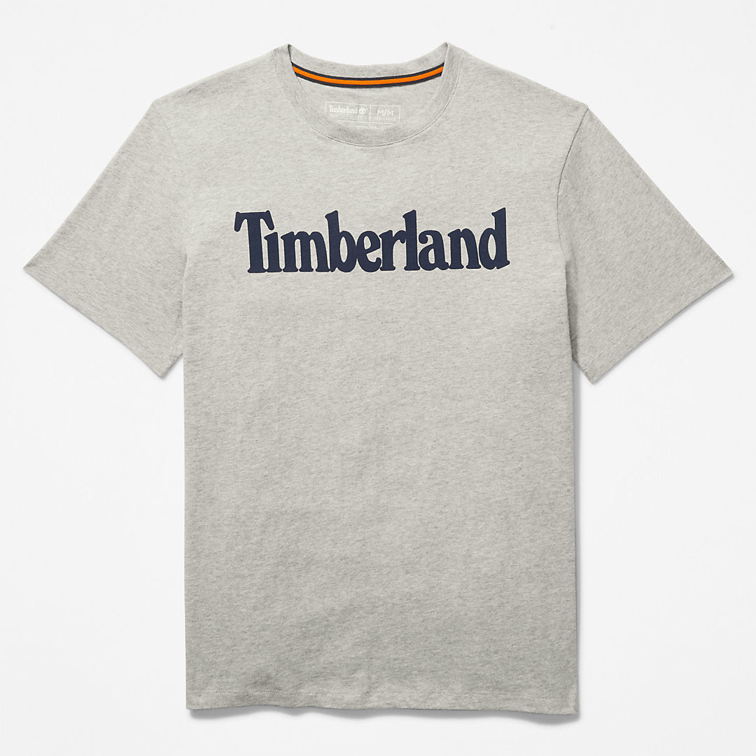 Timberland Mens Kennebec River Logo T-Shirt for Men in Grey