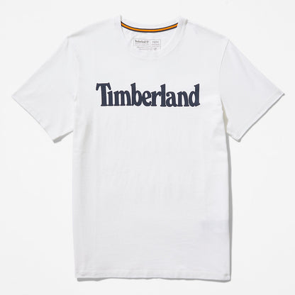 Timberland Mens Kennebec River Logo T-Shirt for Men in White