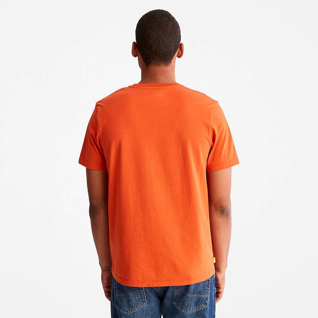 Timberland Mens Kennebec River Logo T-Shirt for Men in Orange