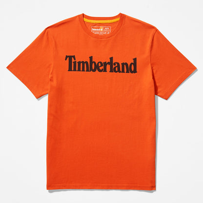 Timberland Mens Kennebec River Logo T-Shirt for Men in Orange