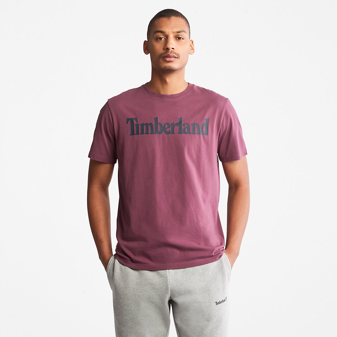 Timberland Mens Kennebec River Logo T-Shirt for Men in Purple