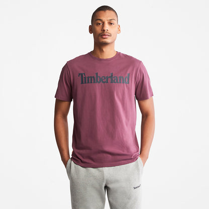 Timberland Mens Kennebec River Logo T-Shirt for Men in Purple