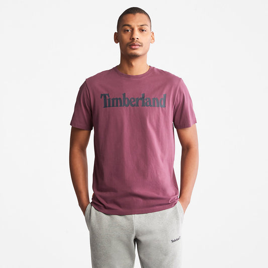 Timberland Mens Kennebec River Logo T-Shirt for Men in Purple