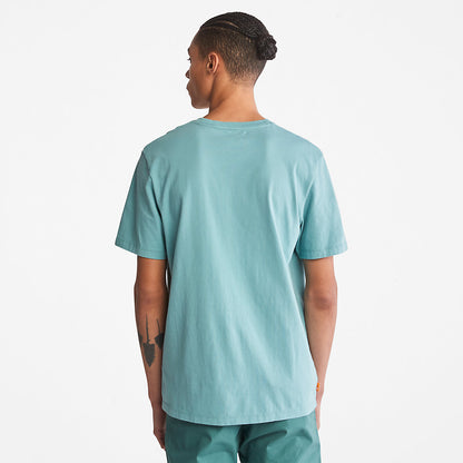 Timberland Mens Kennebec River Logo T-Shirt for Men in Green