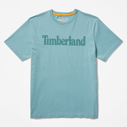 Timberland Mens Kennebec River Logo T-Shirt for Men in Green