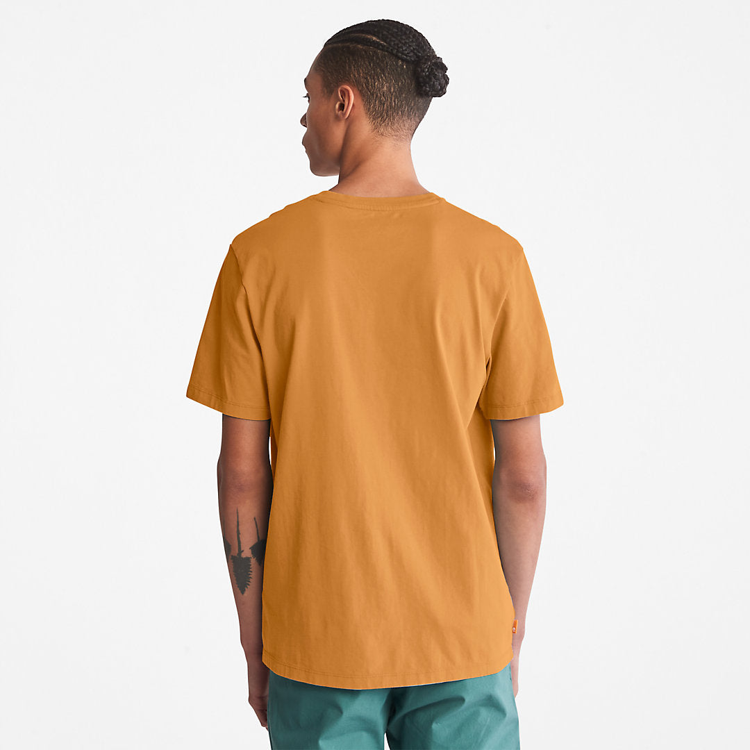 Timberland Mens Kennebec River Logo T-Shirt for Men in Yellow