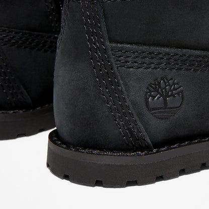 Timberland Kids Toddler Pokey Pine 6-Inch Side-Zip Boots in Monochrome Black