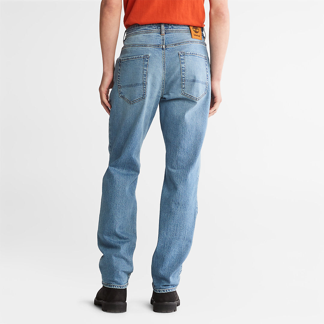 Timberland Mens Squam Lake Stretch Jeans in Light Blue