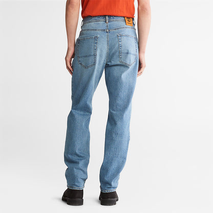 Timberland Mens Squam Lake Stretch Jeans in Light Blue