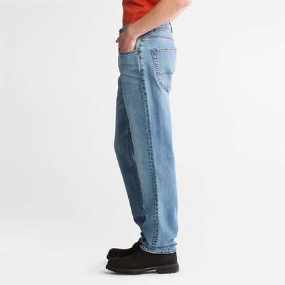 Timberland Mens Squam Lake Stretch Jeans in Light Blue