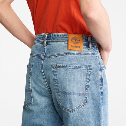 Timberland Mens Squam Lake Stretch Jeans in Light Blue
