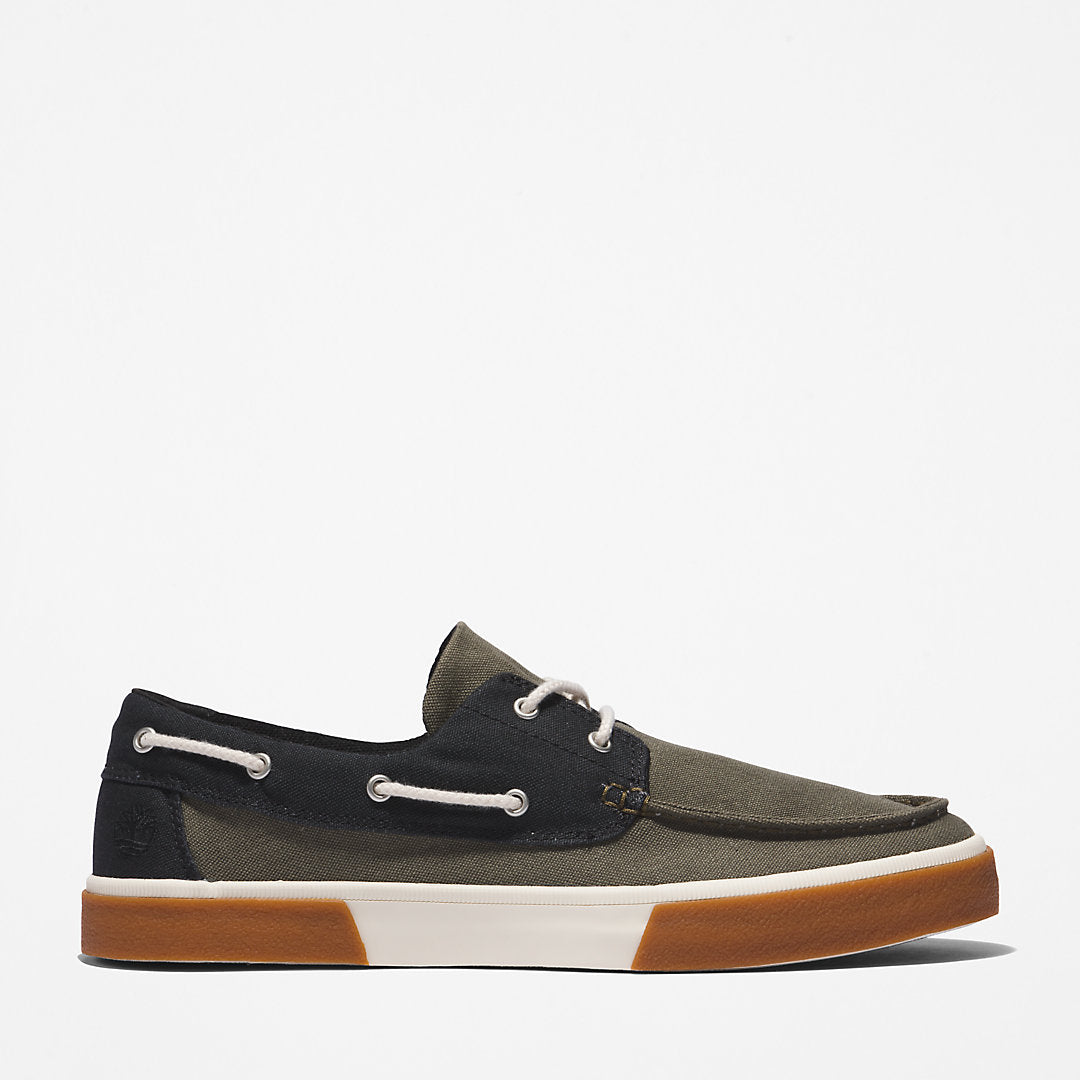 Timberland Mens Union Wharf 2.0 EK+ Boat Shoe for Men in Dark Green