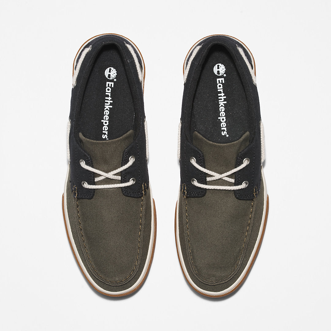 Timberland Mens Union Wharf 2.0 EK+ Boat Shoe for Men in Dark Green