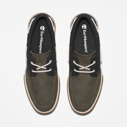 Timberland Mens Union Wharf 2.0 EK+ Boat Shoe for Men in Dark Green