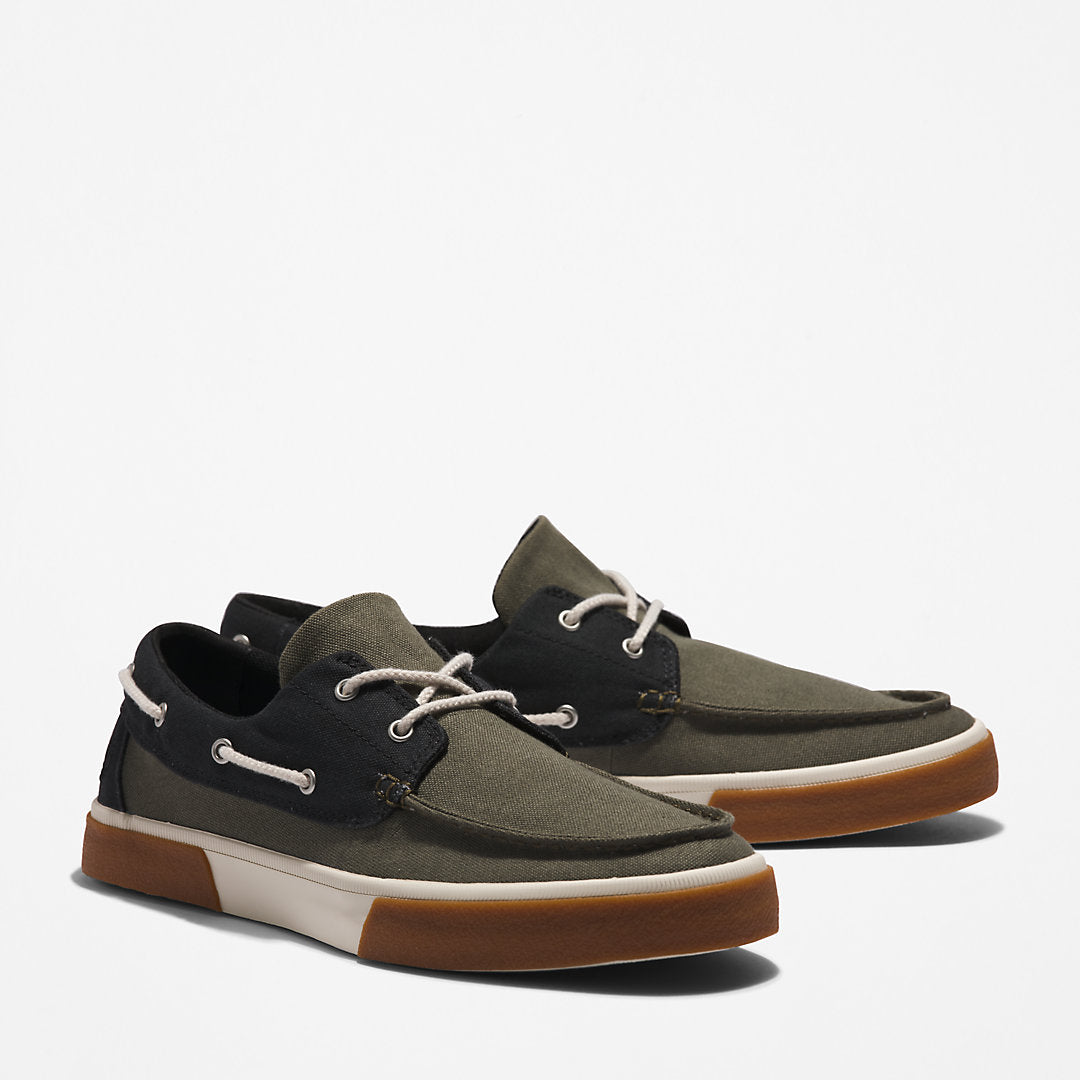 Timberland Mens Union Wharf 2.0 EK+ Boat Shoe for Men in Dark Green