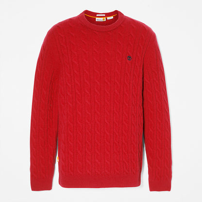 Timberland Mens Phillips Brook Cable-knit Sweater for Men in Red
