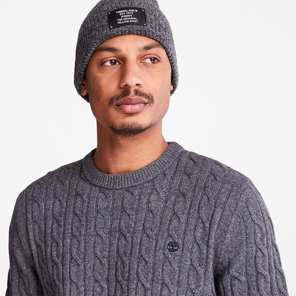 Timberland Mens Phillips Brook Cable-knit Sweater for Men in Grey
