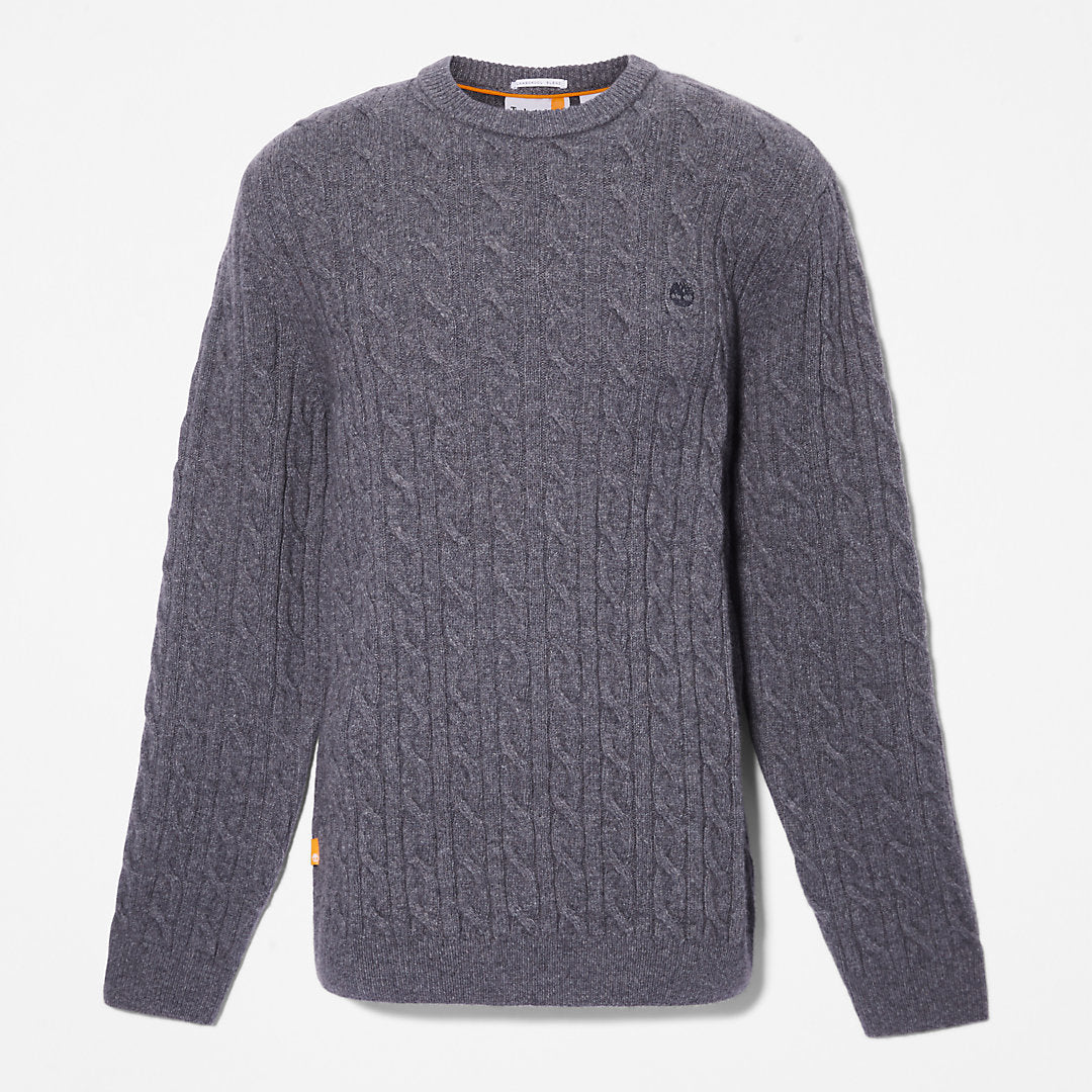 Timberland Mens Phillips Brook Cable-knit Sweater for Men in Grey