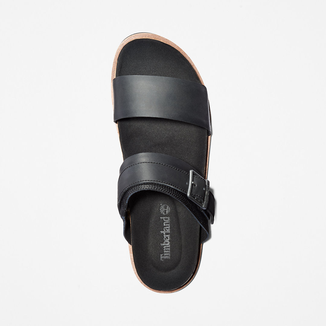 Timberland Mens Amalfi Vibes 2 Band-strap Sandal for Men in Black